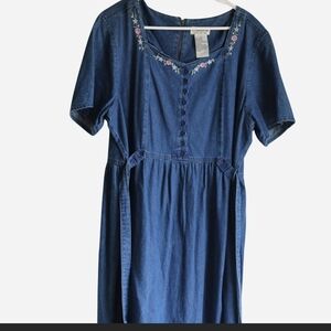 Erika Blue Denim Collection Dress